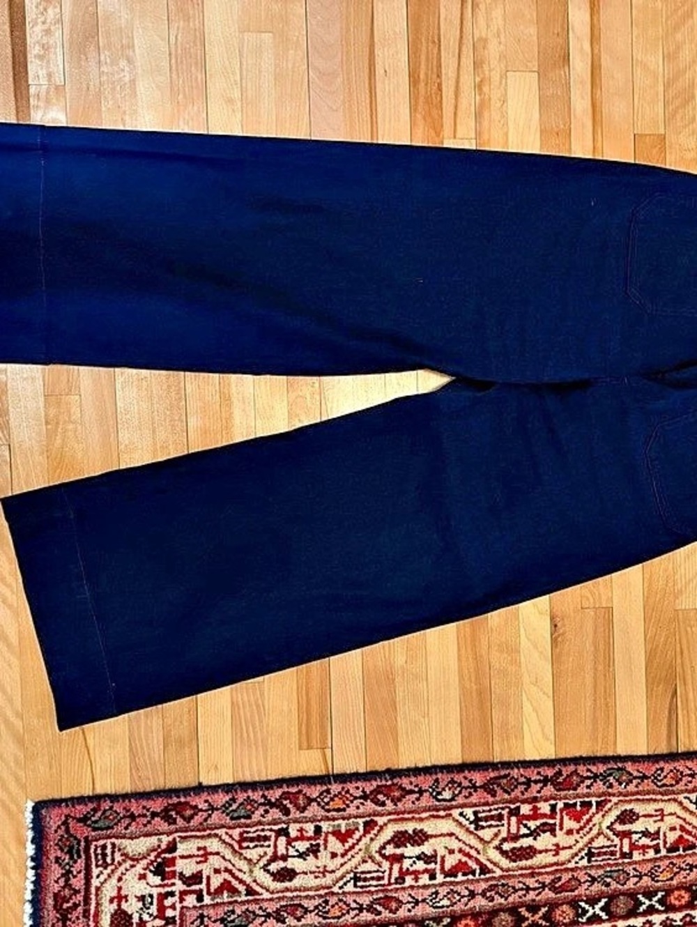 Anthropologie Colette Cropped Wide-legged pants by Maeve. Navy. Size 28. - Picture 5 of 6